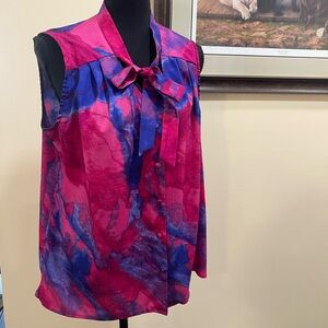 Massimo Elegant Pink and Blue Women's Top